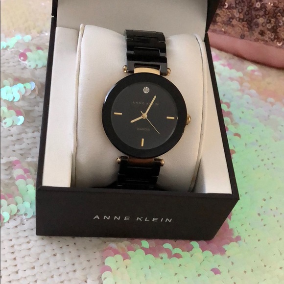 anne klein ceramic watch and bracelet set